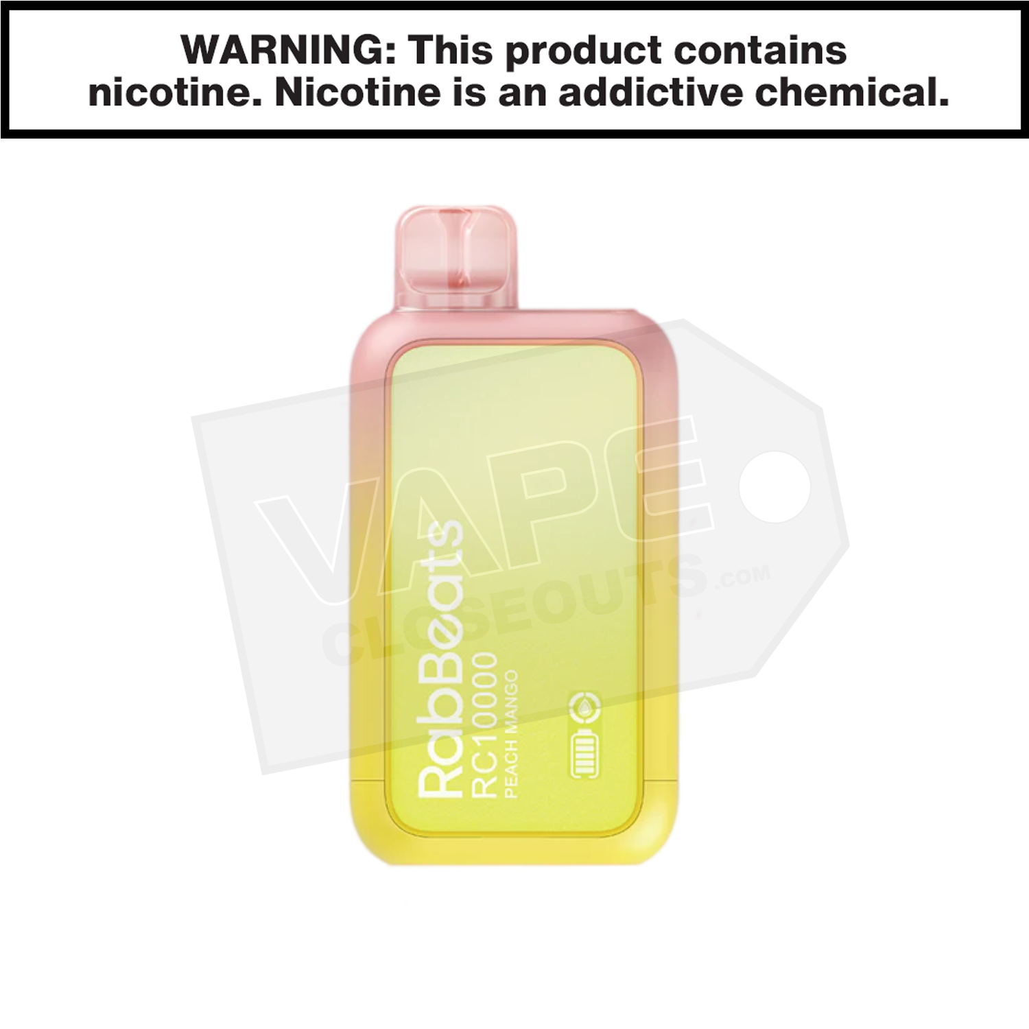 Peach Mango RabBeats RC10000 Vape