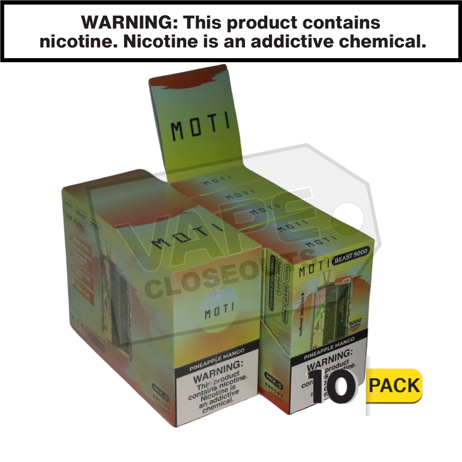 Pineapple Mango Moti Beast 9000 Disposable Vape — image 2