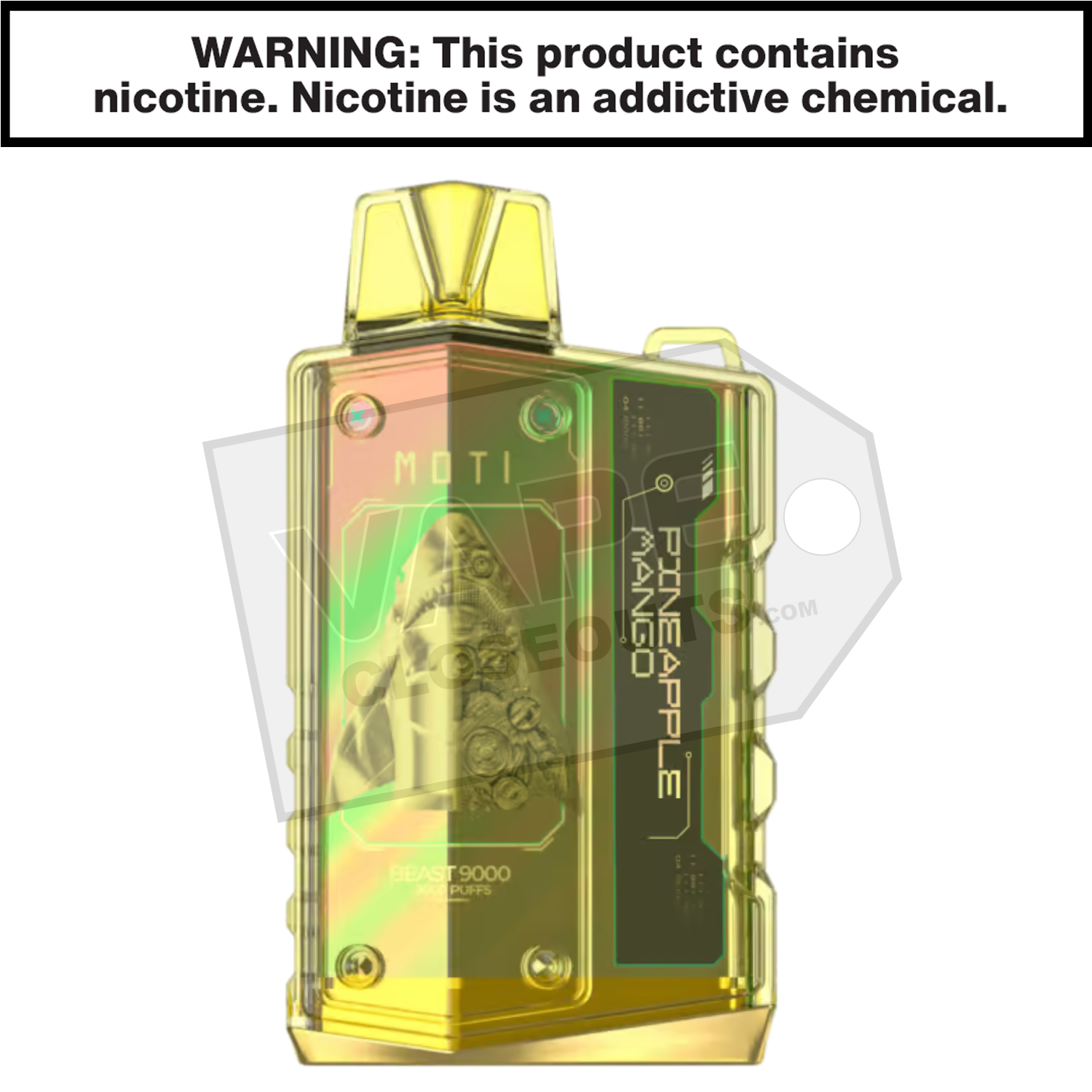 Pineapple Mango Moti Beast 9000 Disposable Vape — image 3