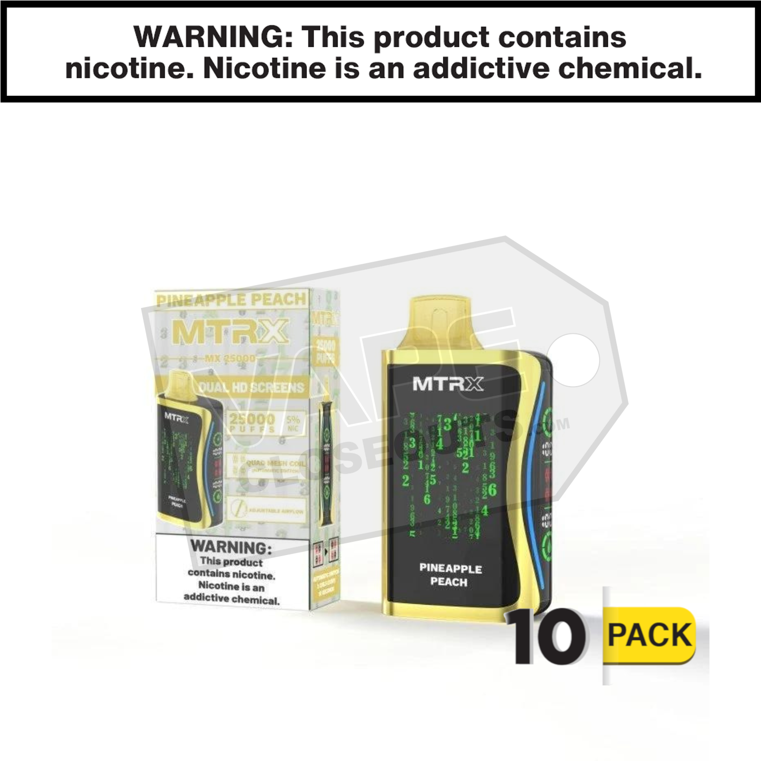 Pineapple Peach MTRX MX 25000 Disposable Vape — image 2
