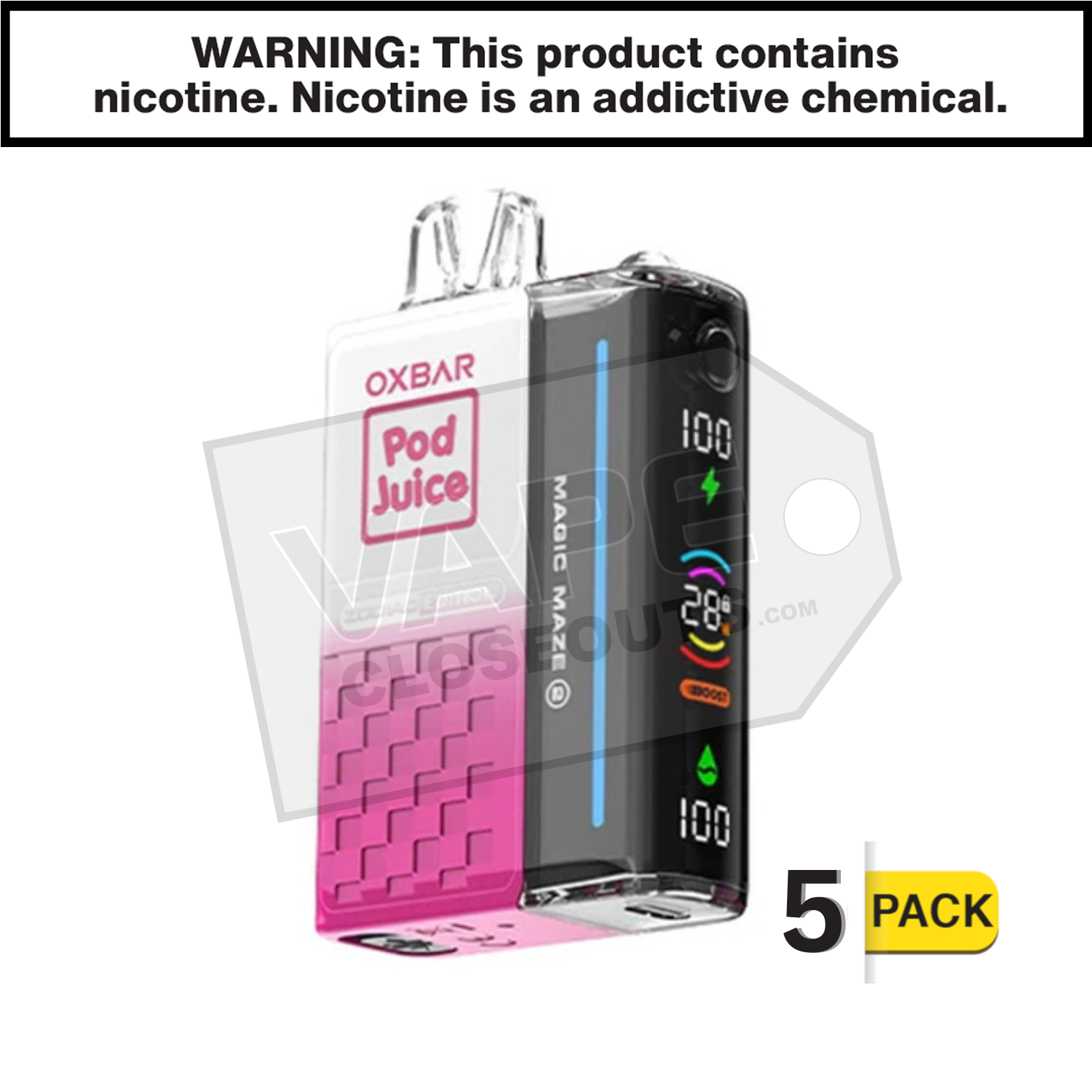 Pink Berries Oxbar Magic Maze 2 30K Disposable Vape