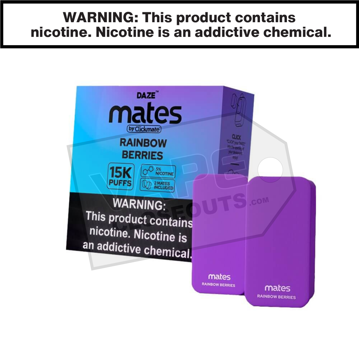 Mates Rainbow Berries Clickmate Pods 15K (2pk)