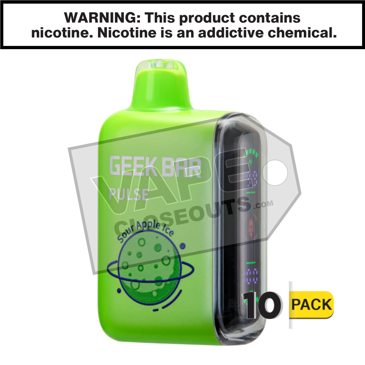 Sour Apple Ice Geek Bar Pulse Disposable Vape — image 2
