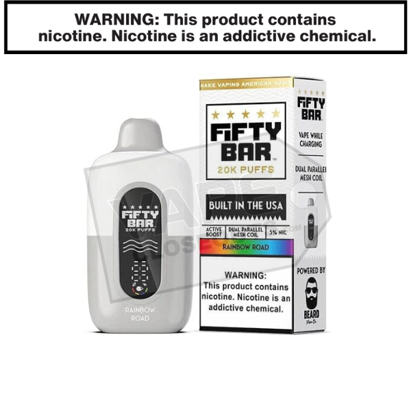 Rainbow Road Fifty Bar V2 20K Disposable Vape