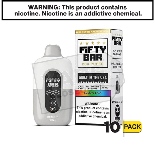 Rainbow Road Fifty Bar V2 20K Disposable Vape — image 2