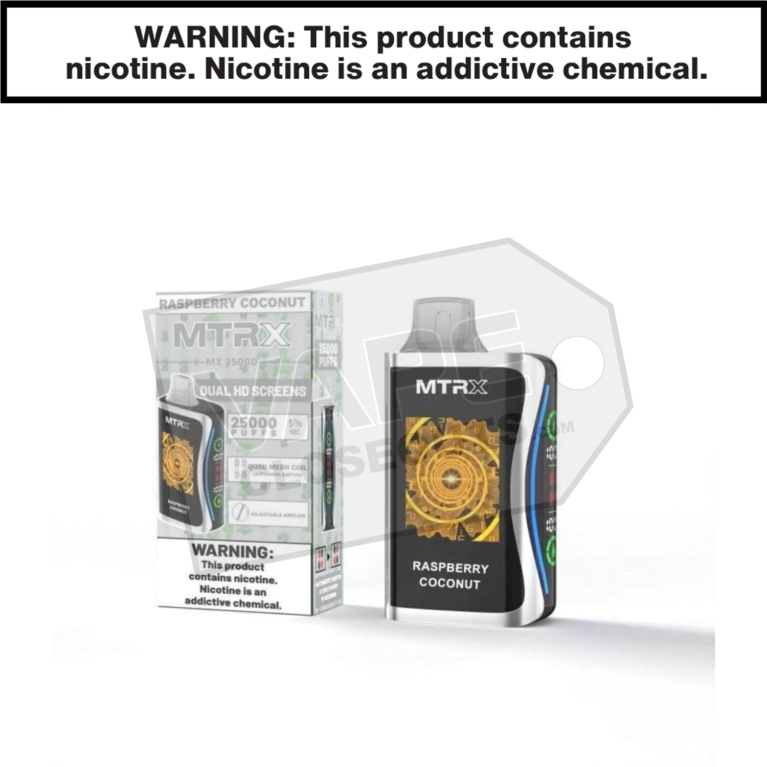 Raspberry Coconut MTRX MX 25000 Disposable Vape