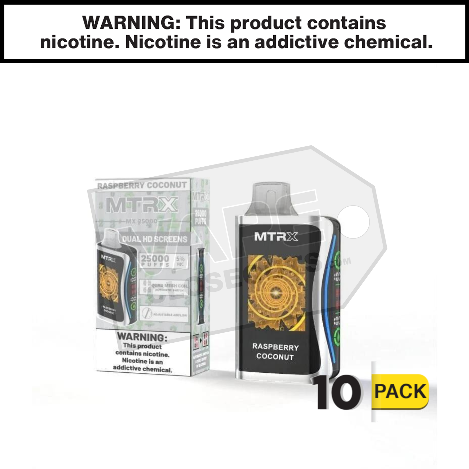 Raspberry Coconut MTRX MX 25000 Disposable Vape — image 2