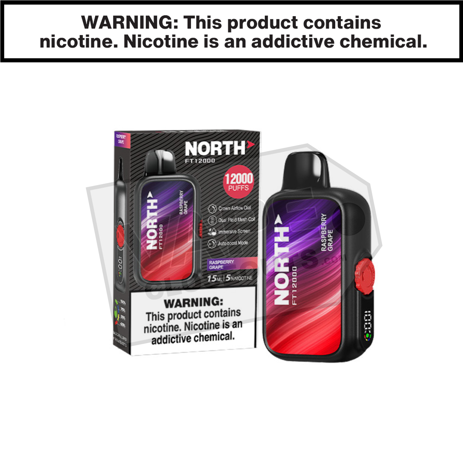 Raspberry Grape North FT12000 Disposable Vape