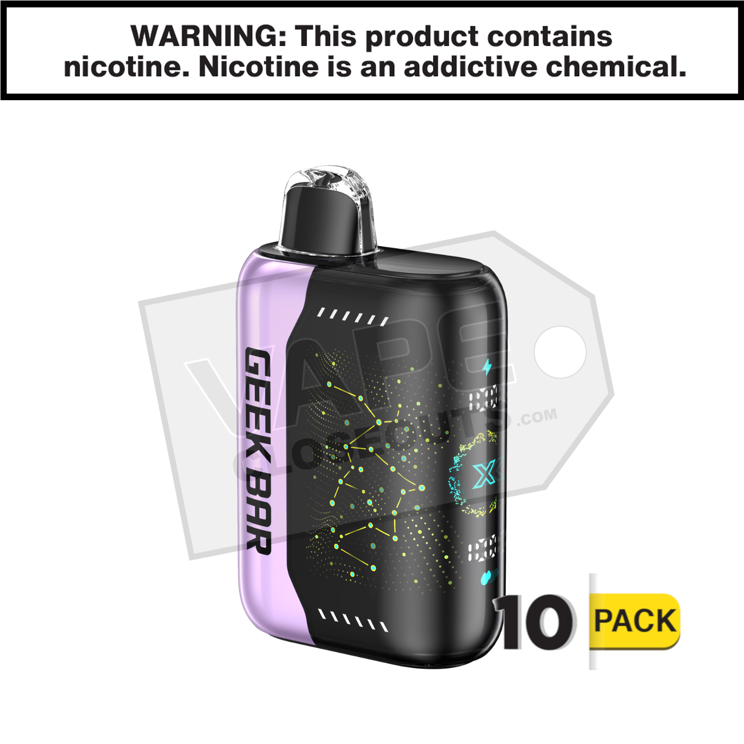 Raspberry Peach Lime Geek Bar Pulse X 25K Disposable Vape — image 2