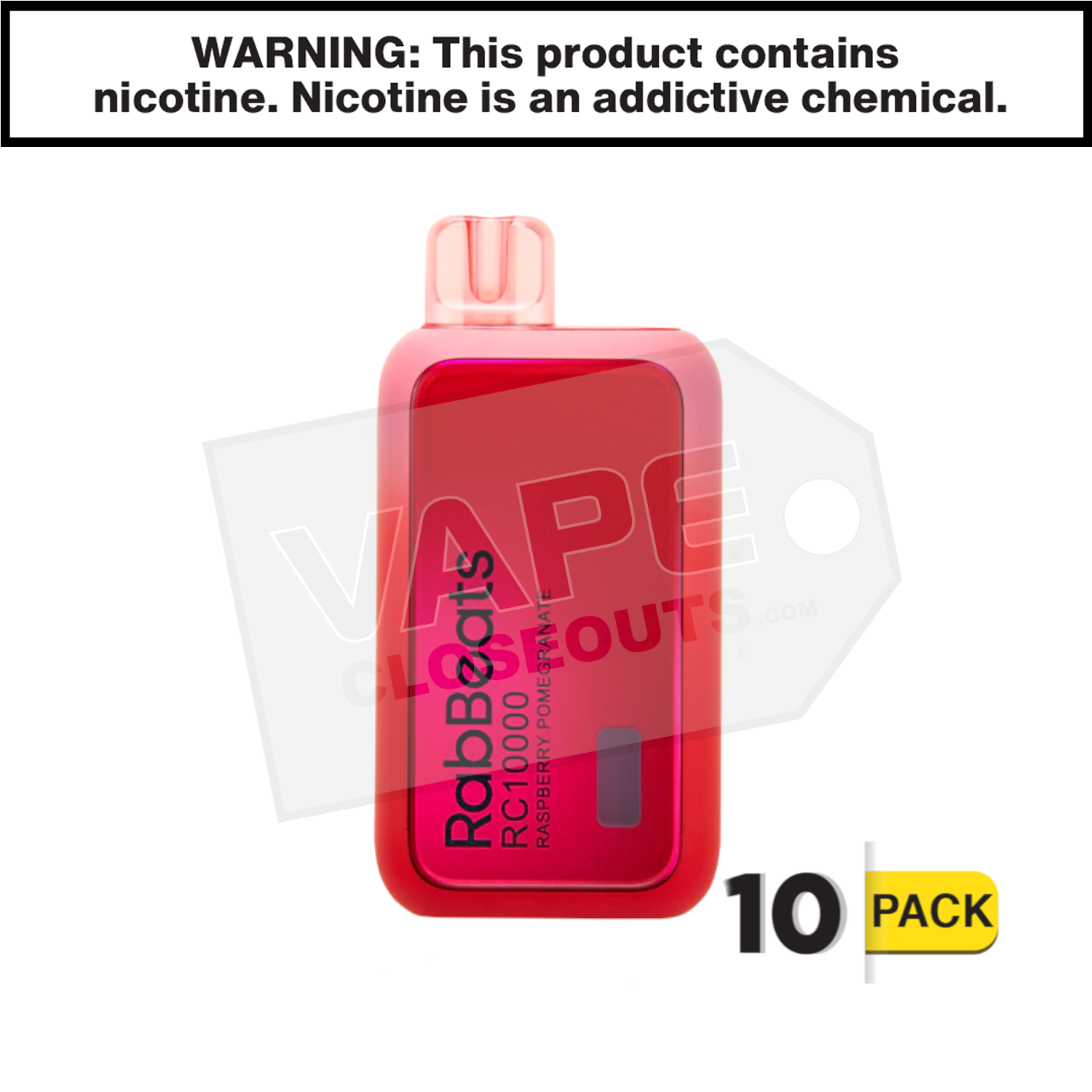 Raspberry Pomegranate RabBeats RC10000 Vape — image 2