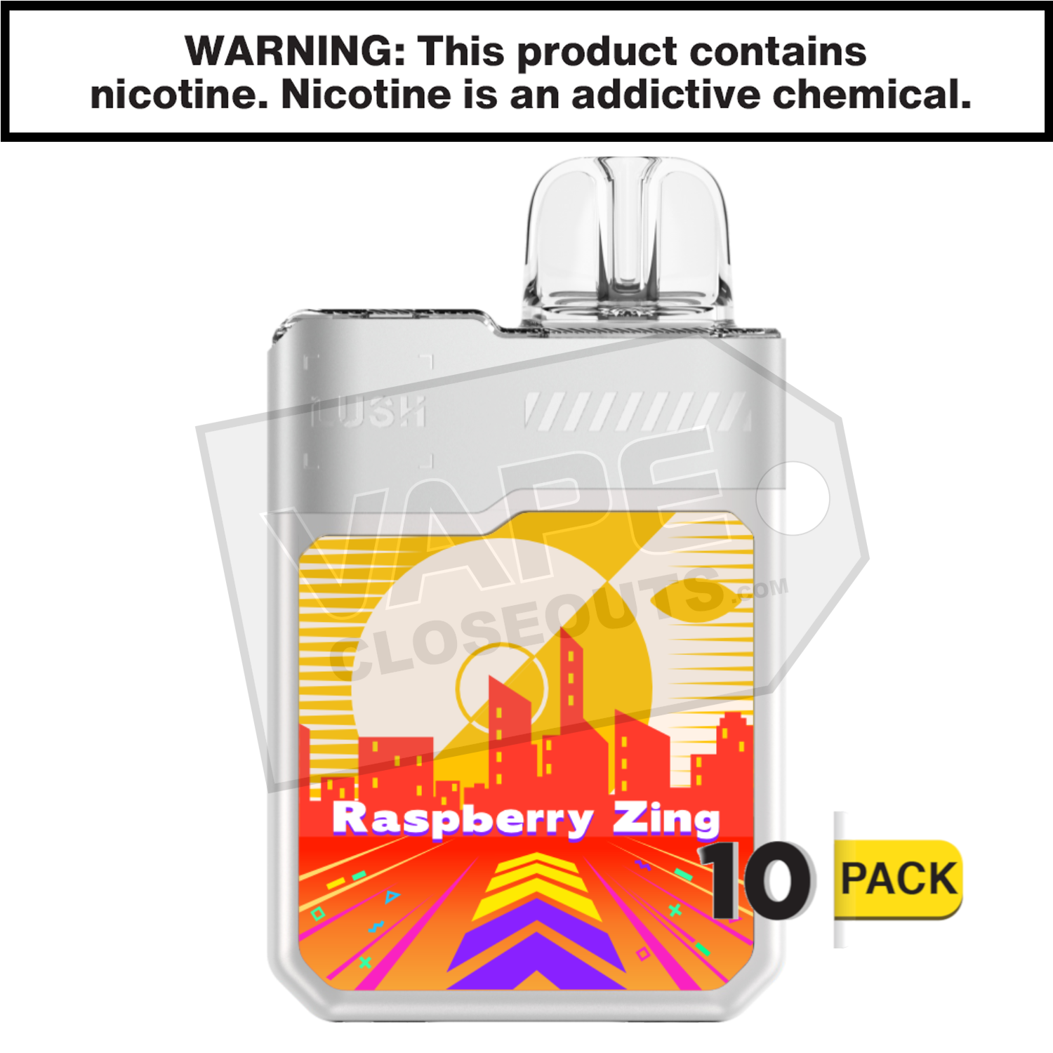 Raspberry Zing Geek Bar Digiflavor Lush 20K Disposable Vape — image 2