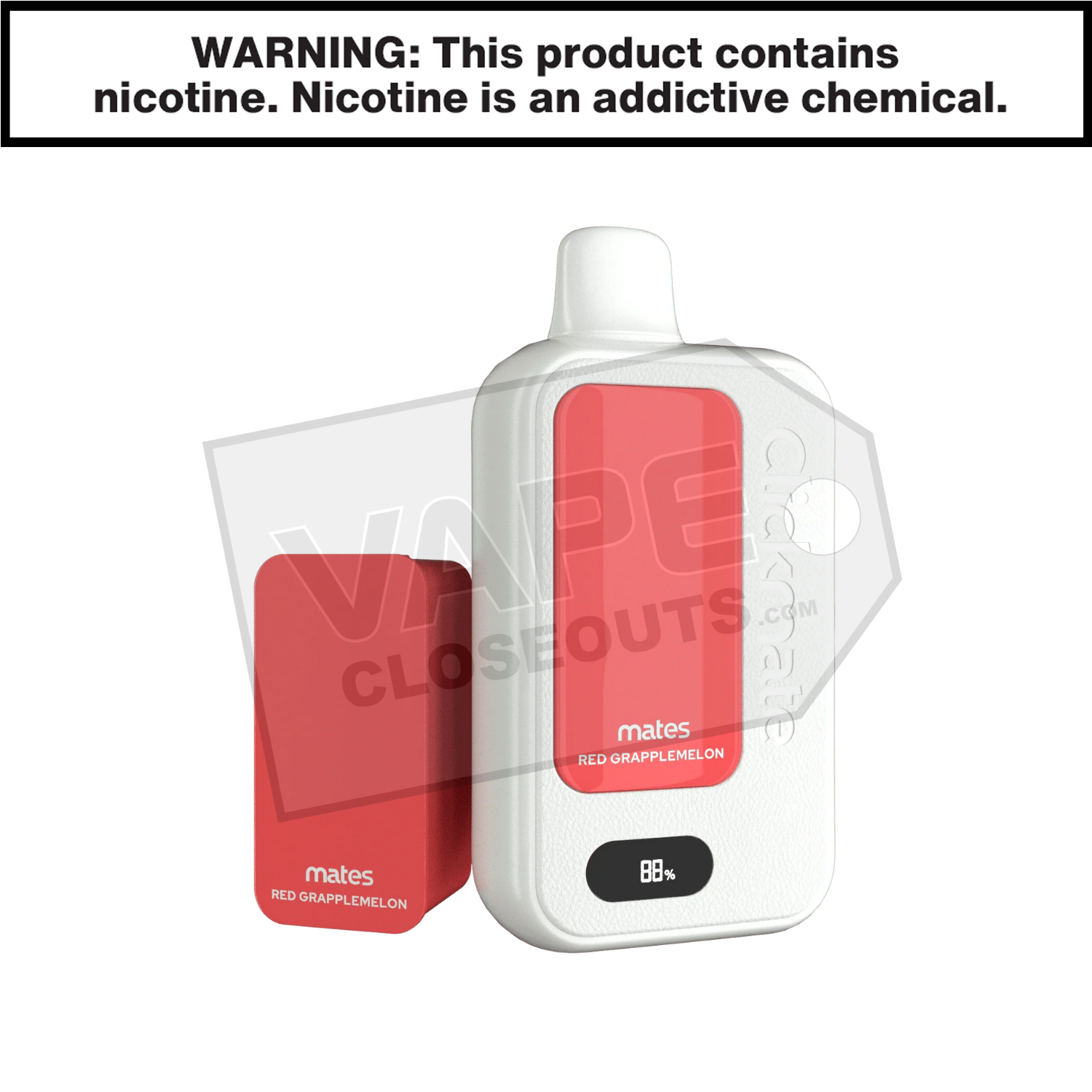 Red Grapplemelon 7 Daze Clickmate 15000 Disposable Vape Kit
