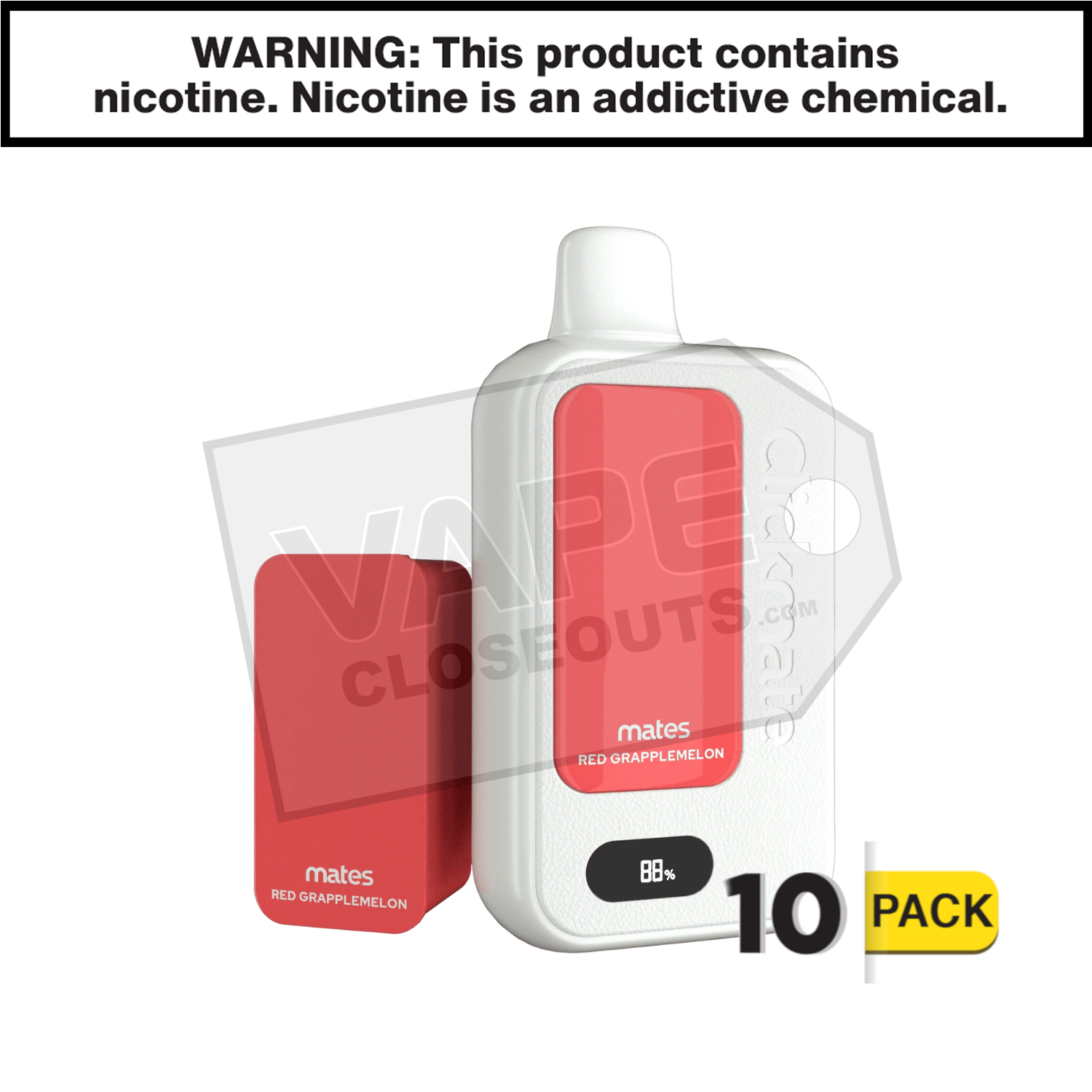 Red Grapplemelon 7 Daze Clickmate 15000 Disposable Vape Kit — image 2