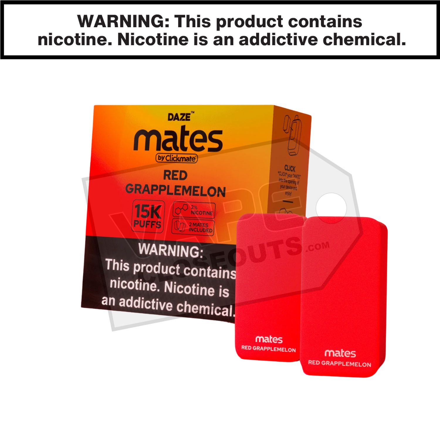 Mates Red Grapplemelon Clickmate Pods 15K (2pk) — image 3