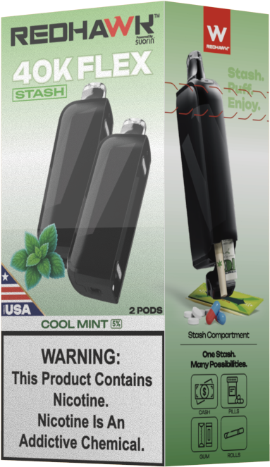 RedHawk 40K FLEX Stash COOL MINT 2 Pack Replacement Pods — image 4
