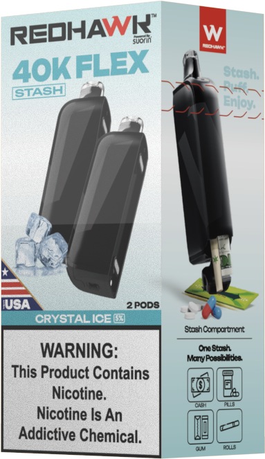 RedHawk 40K FLEX Stash CRYSTAL ICE 2 Pack Replacement Pods — image 4