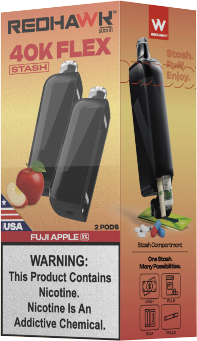 RedHawk 40K FLEX Stash FUJI APPLE 2 Pack Replacement Pods — image 4