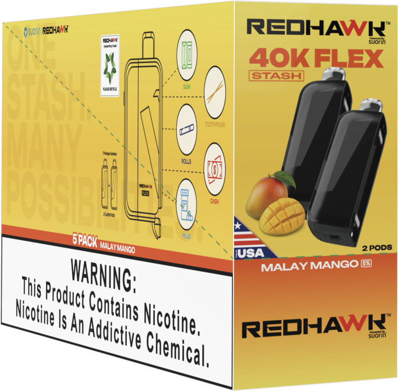 RedHawk 40K FLEX Stash MALAY MANGO 2 Pack Replacement Pods — image 3