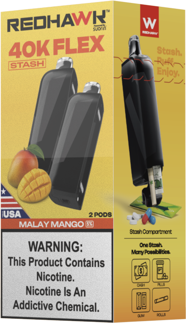 RedHawk 40K FLEX Stash MALAY MANGO 2 Pack Replacement Pods — image 4