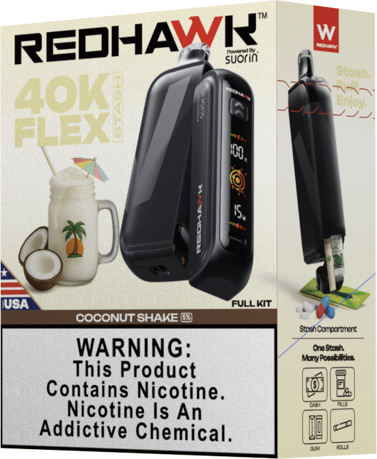 RedHawk 40K Puff FLEX Stash Disposable Vape - Coconut Shake — image 3