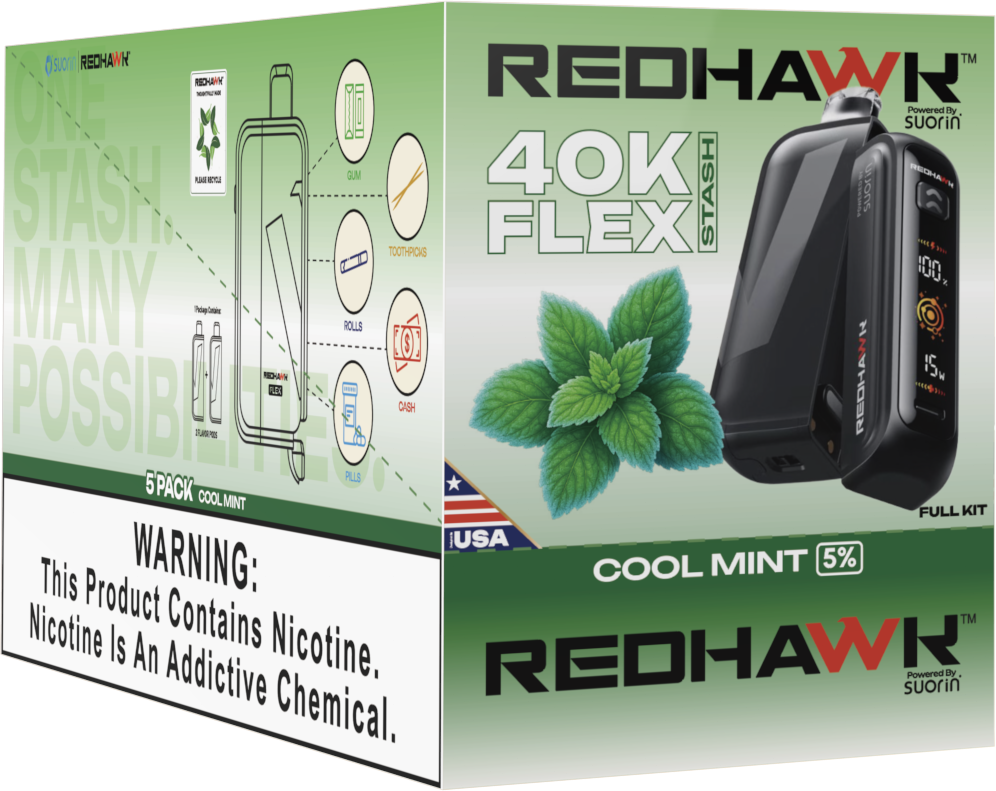 RedHawk 40K Puff FLEX Stash Disposable Vape - Cool Mint — image 2