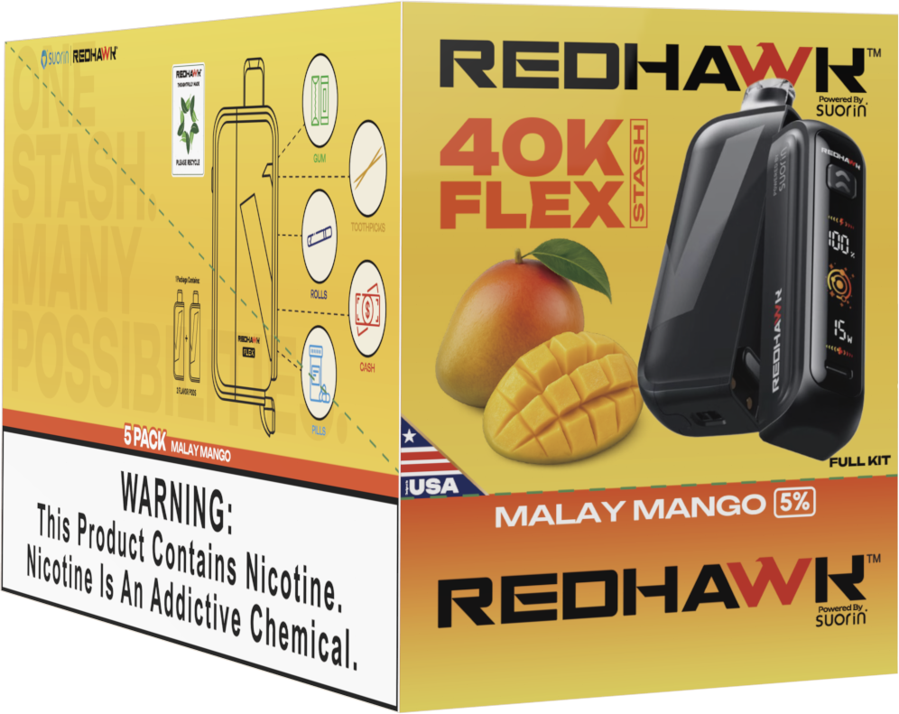RedHawk 40K Puff FLEX Stash Disposable Vape - Malay Mango — image 2