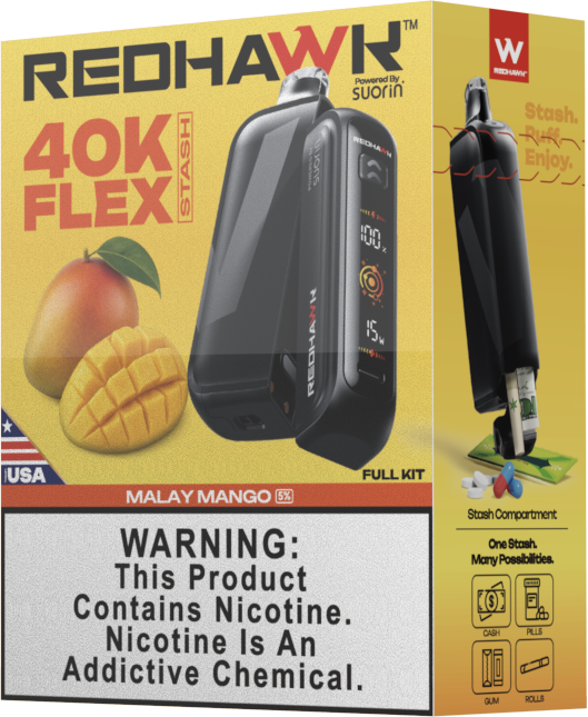 RedHawk 40K Puff FLEX Stash Disposable Vape - Malay Mango — image 3