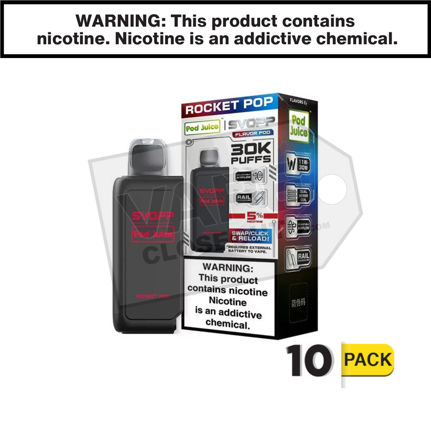 Rocket Pop Pod Juice X SVOPP 30K Disposable Vape Pod — image 2