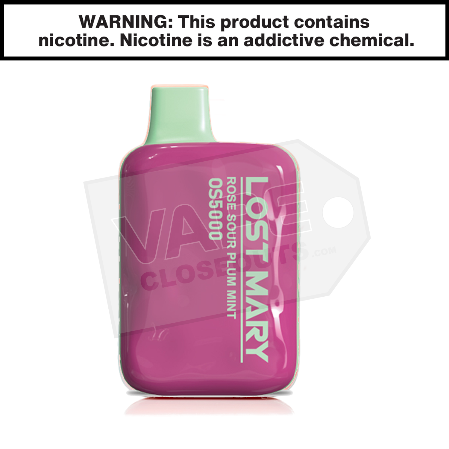 Rose Sour Plum Mint Lost Marry OS5000 Disposable Vape