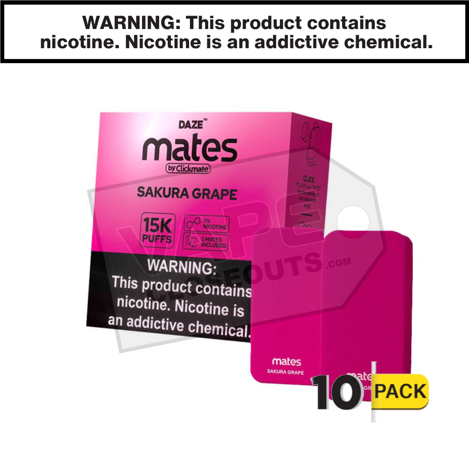 Mates Sakura Grape Clickmate Pods 15K (2pk) — image 2