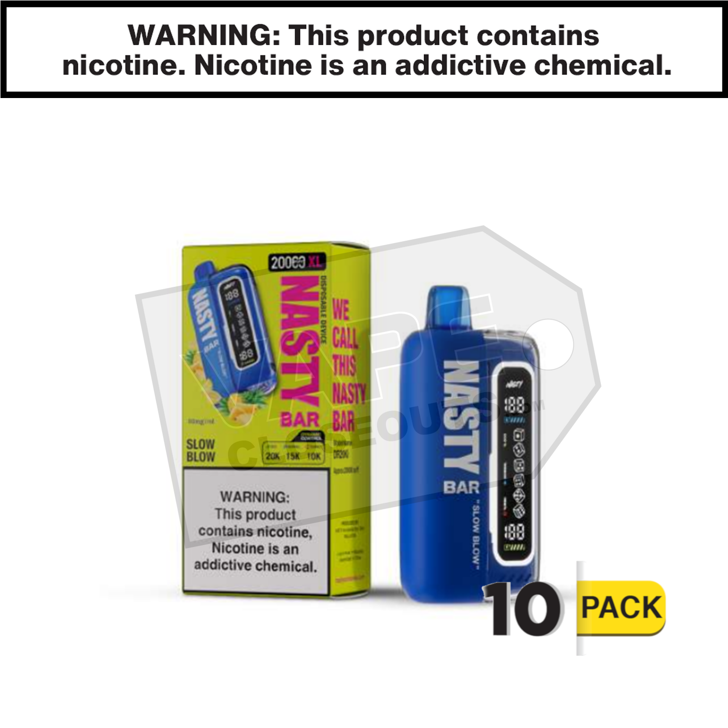 Slow Blow Nasty Bar XL 20K Disposable Vape — image 2