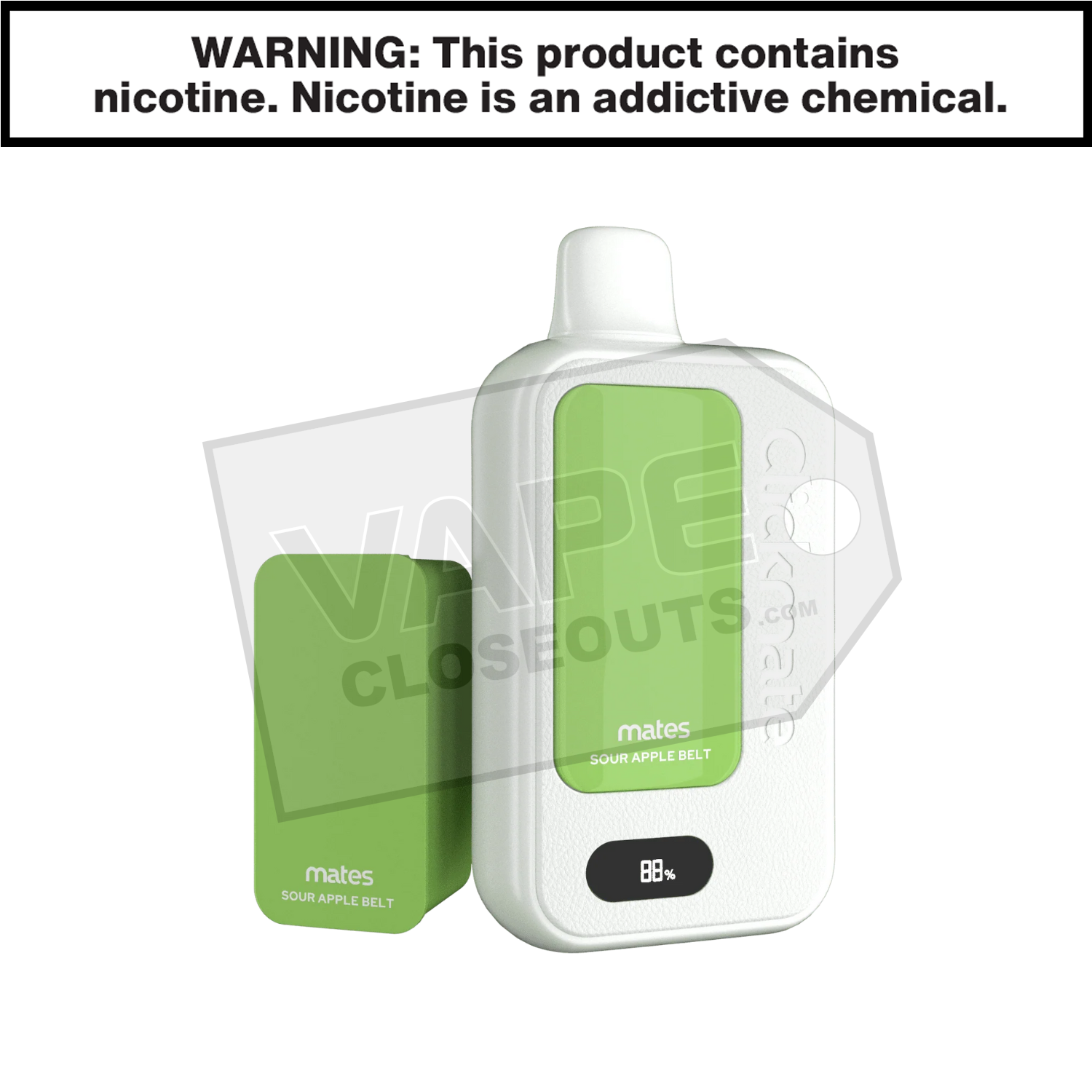 Sour Apple Belts 7 Daze Clickmate 15000 Disposable Vape Kit