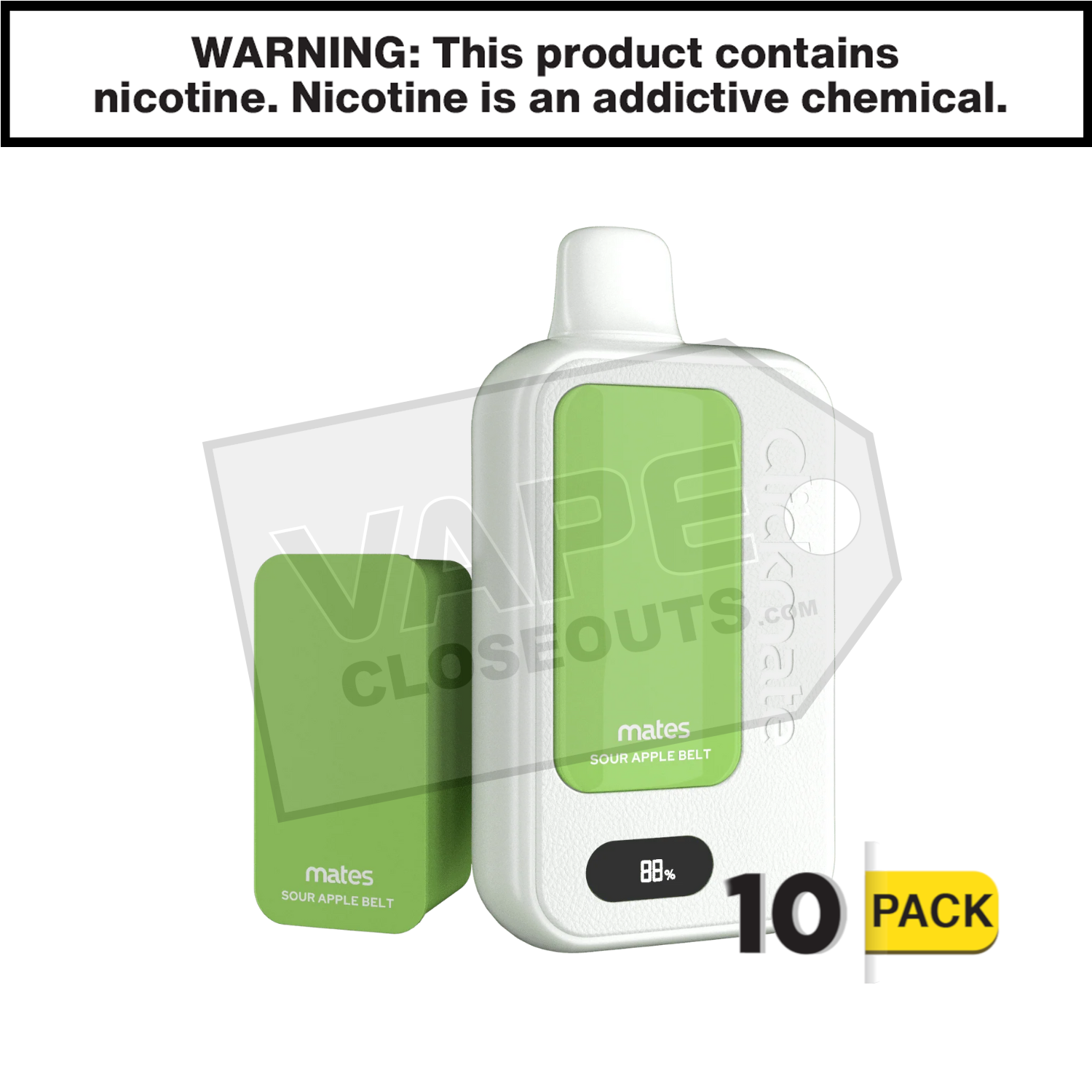 Sour Apple Belts 7 Daze Clickmate 15000 Disposable Vape Kit — image 2