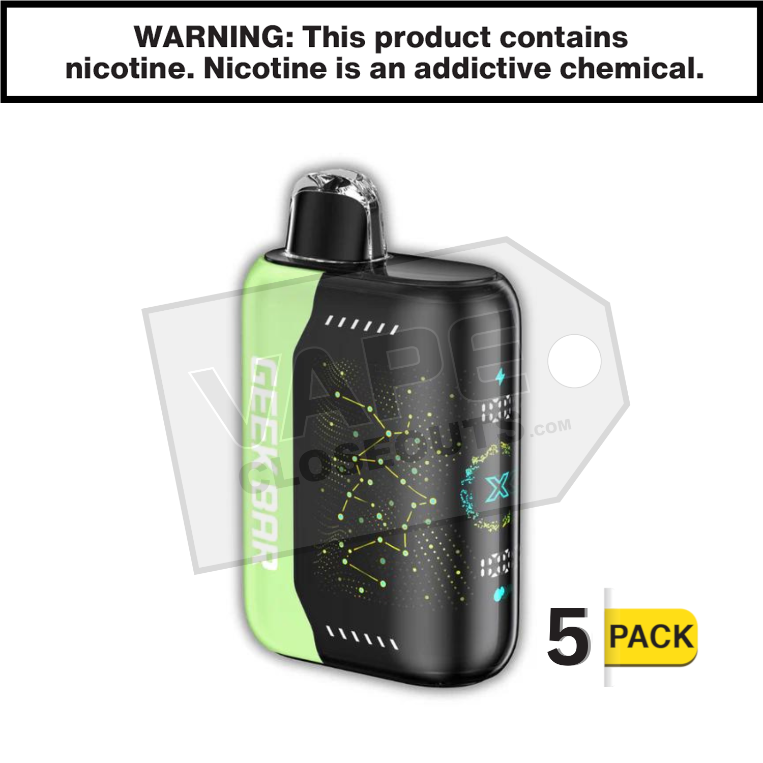 Sour Apple Ice Geek Bar Pulse X 25K Disposable Vape