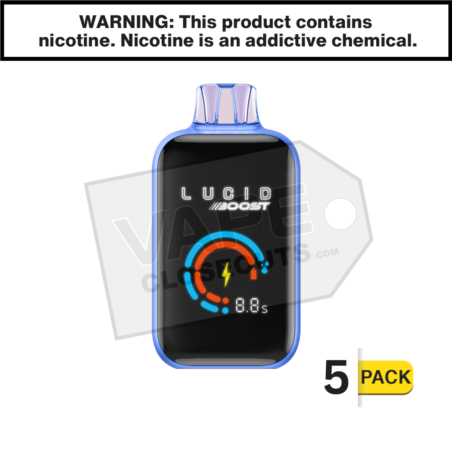 Sour Blueberry Punch Lucid Boost 20123 Disposable Vape
