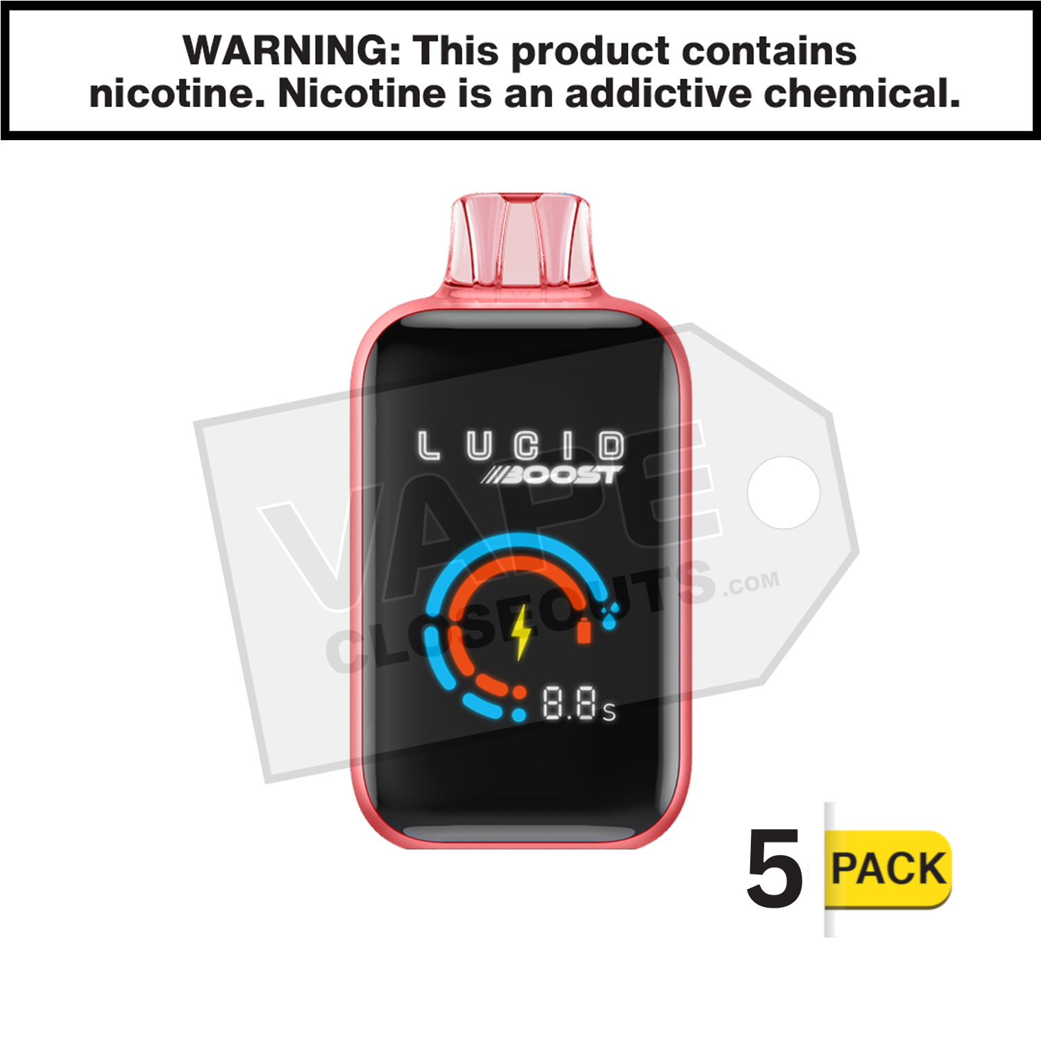 Sour Strawberry Punch Lucid Boost 20123 Disposable Vape