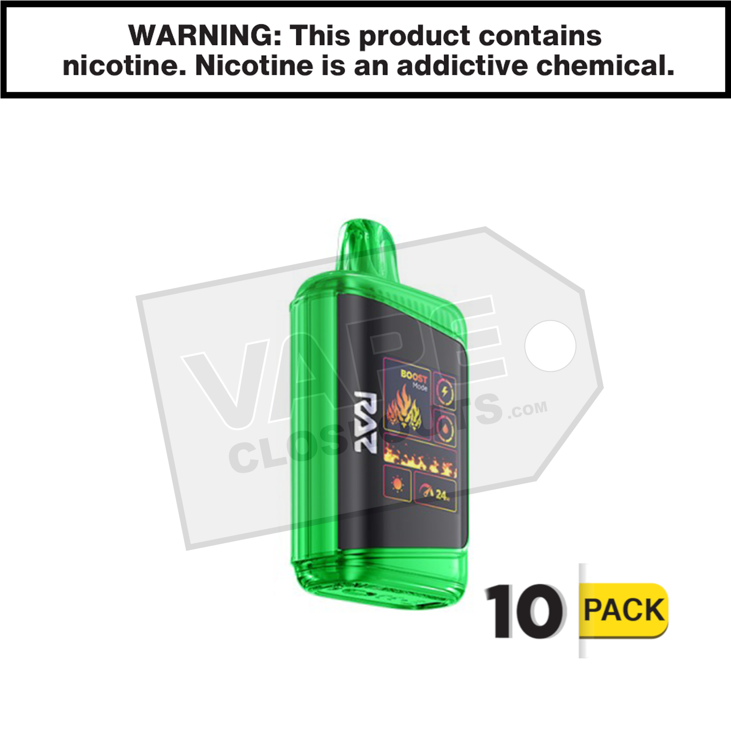 Sour Watermelon Peach RAZ DC25000 Disposable Vape — image 2
