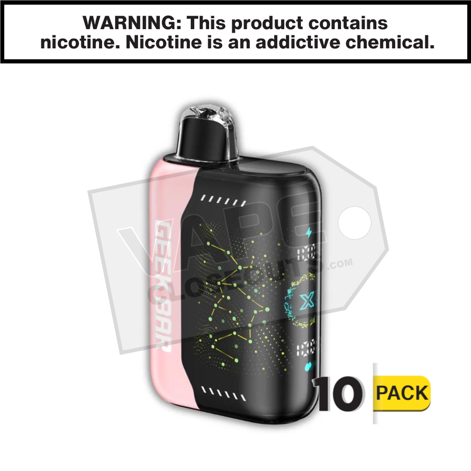 Strawberry B Pop Geek Bar Pulse X 25K Disposable Vape — image 2