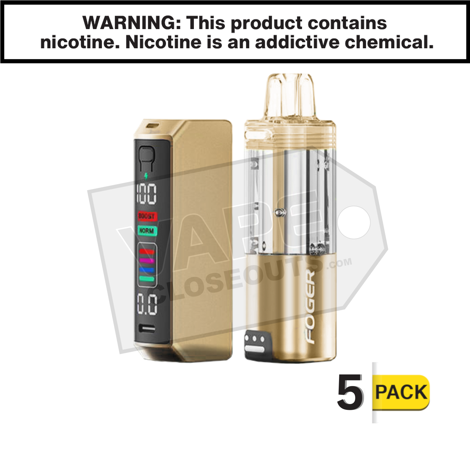 Strawberry Banana Foger Switch Pro Starter Kit Disposable Vape
