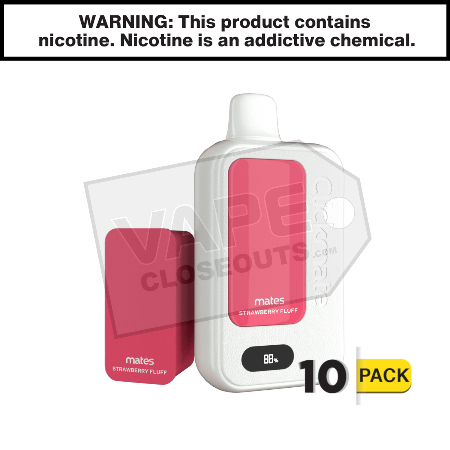 Strawberry Fluff 7 Daze Clickmate 15000 Disposable Vape Kit — image 2
