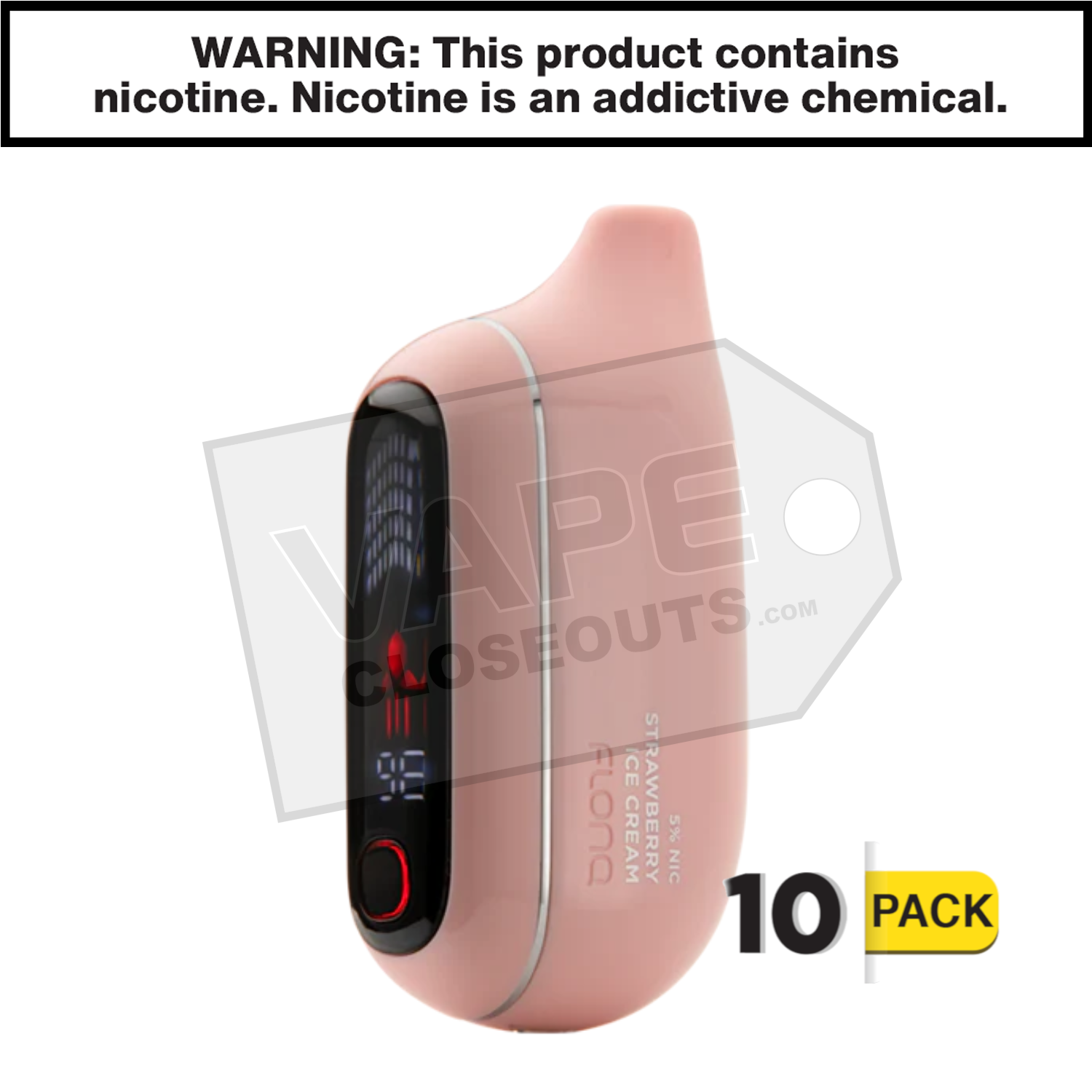 Strawberry Ice Cream FLONQ Max Pro 20K Disposable Vape — image 2