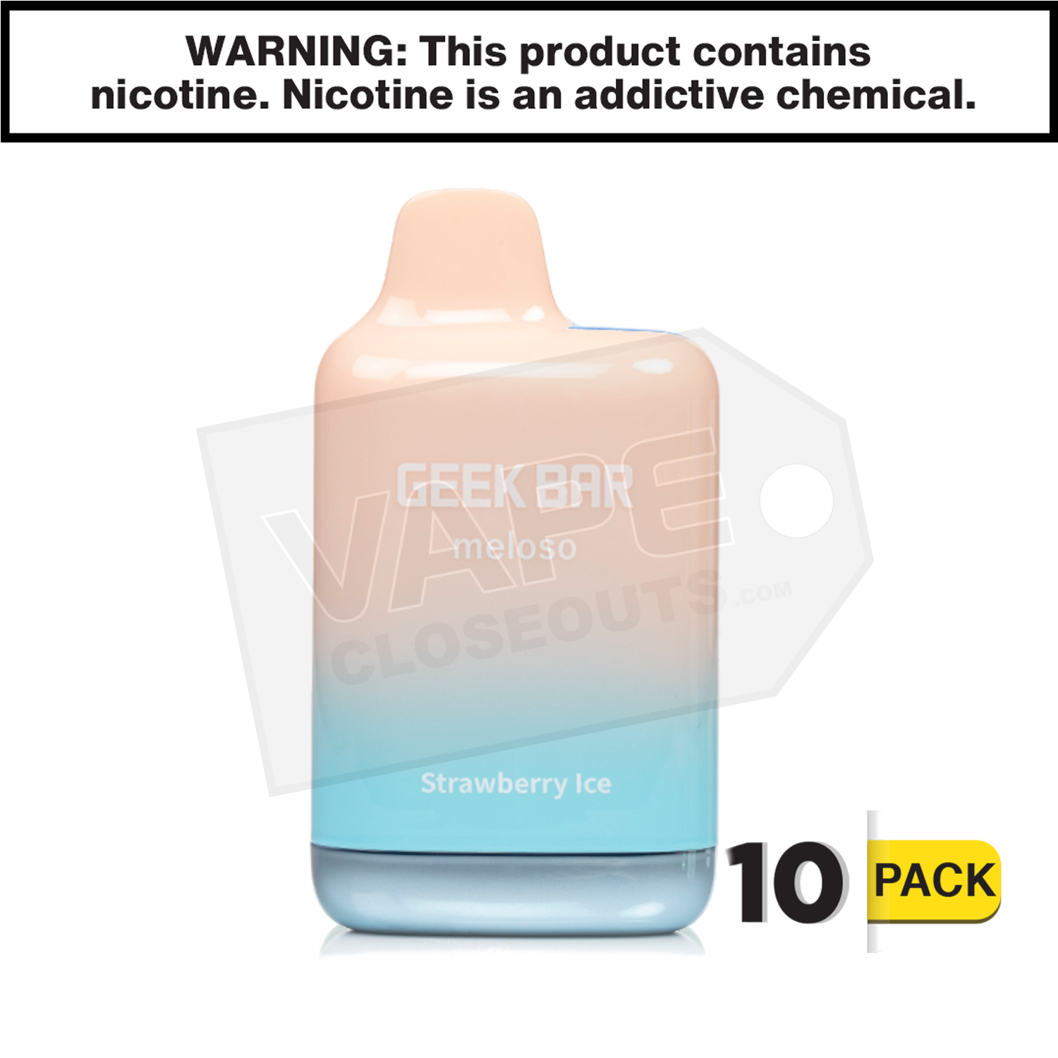 Strawberry Ice Geek Bar Meloso Max Disposable Vape — image 2