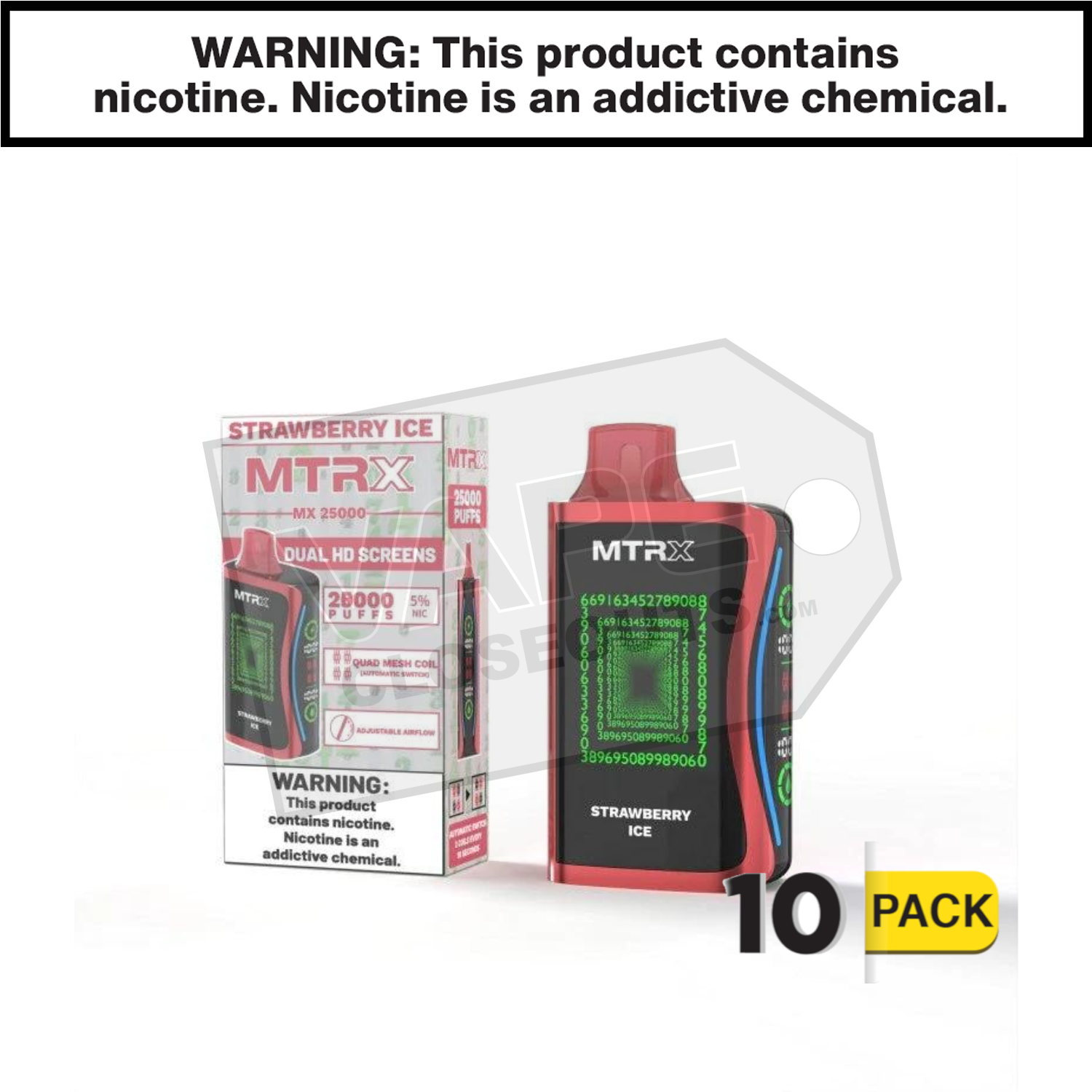 Strawberry Ice MTRX MX 25000 Disposable Vape — image 2
