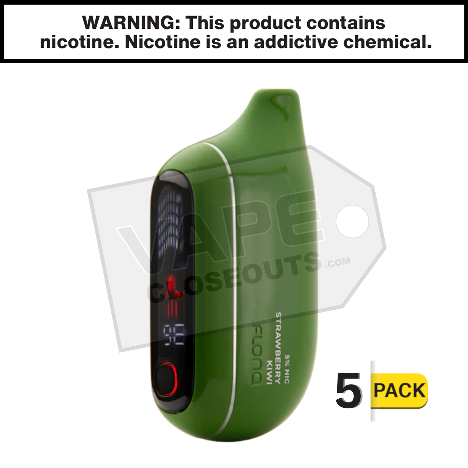 Strawberry Kiwi FLONQ Max Pro 20K Disposable Vape