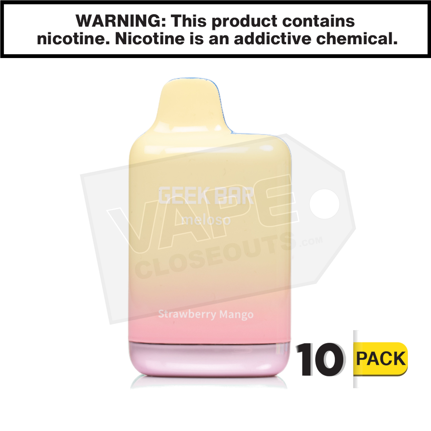 Strawberry Mango Geek Bar Meloso Max Disposable Vape — image 2