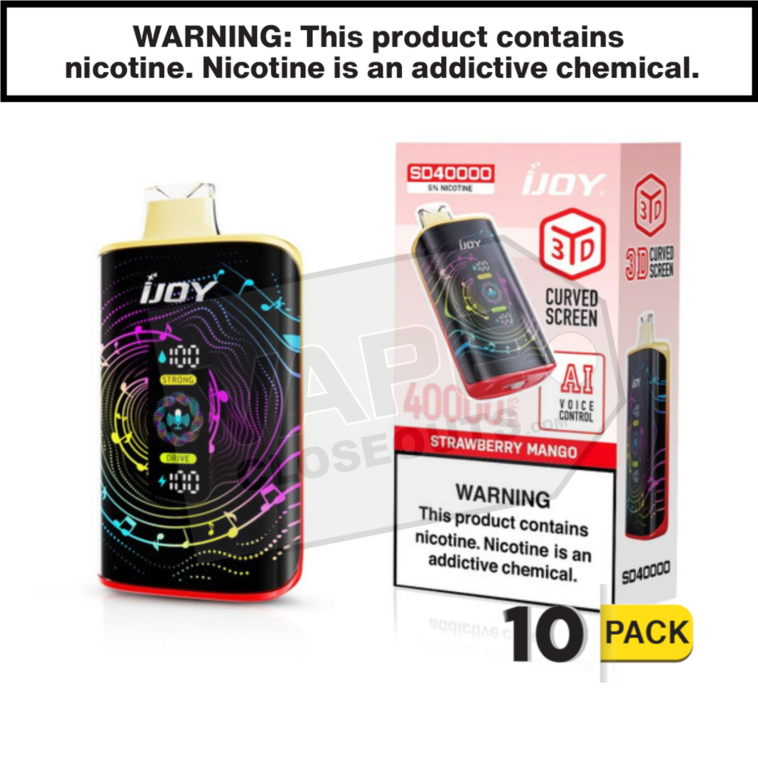 Strawberry Mango iJoy Bar SD40000 Disposable Vape — image 2