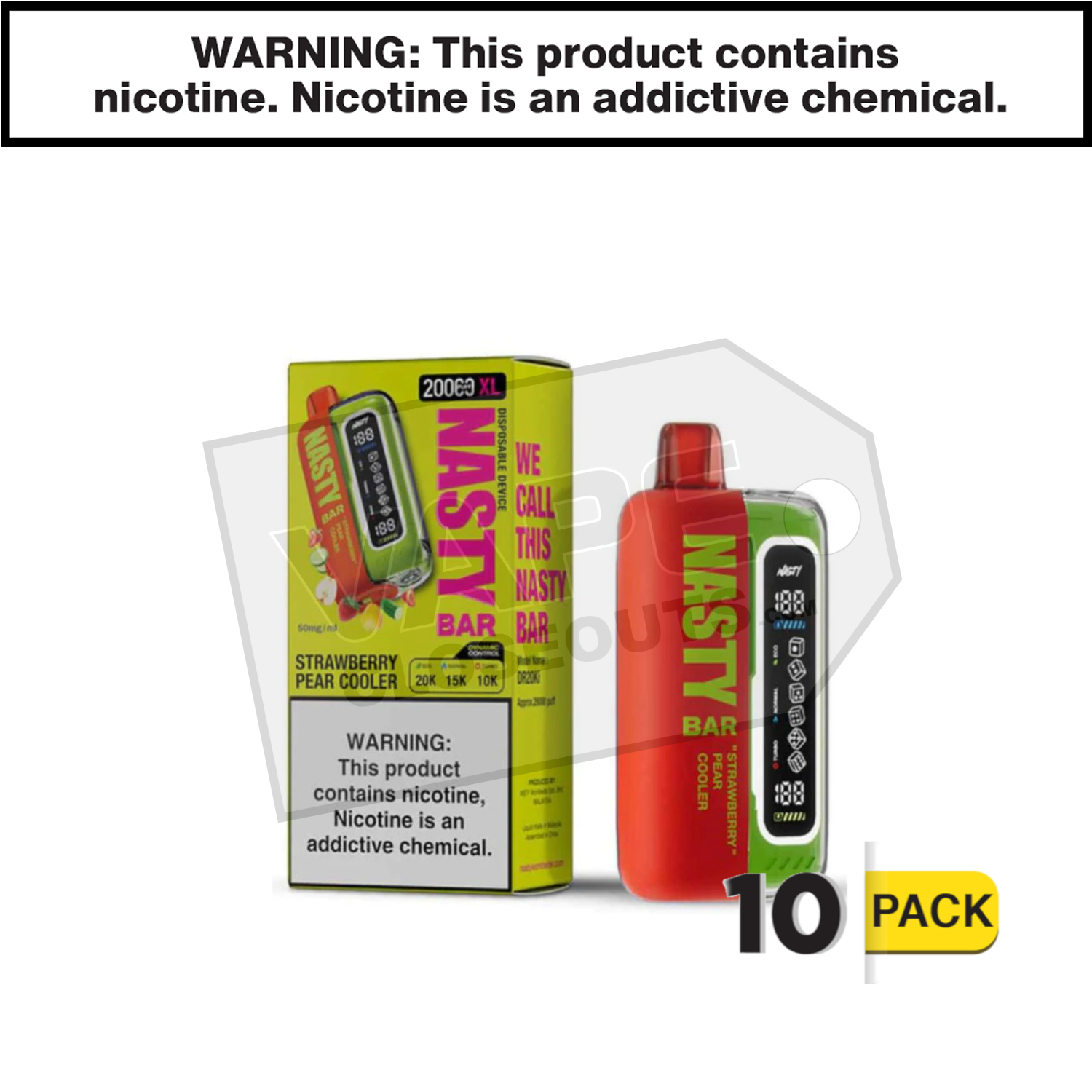 Strawberry Pear Cooler Nasty Bar XL 20K Disposable Vape — image 2