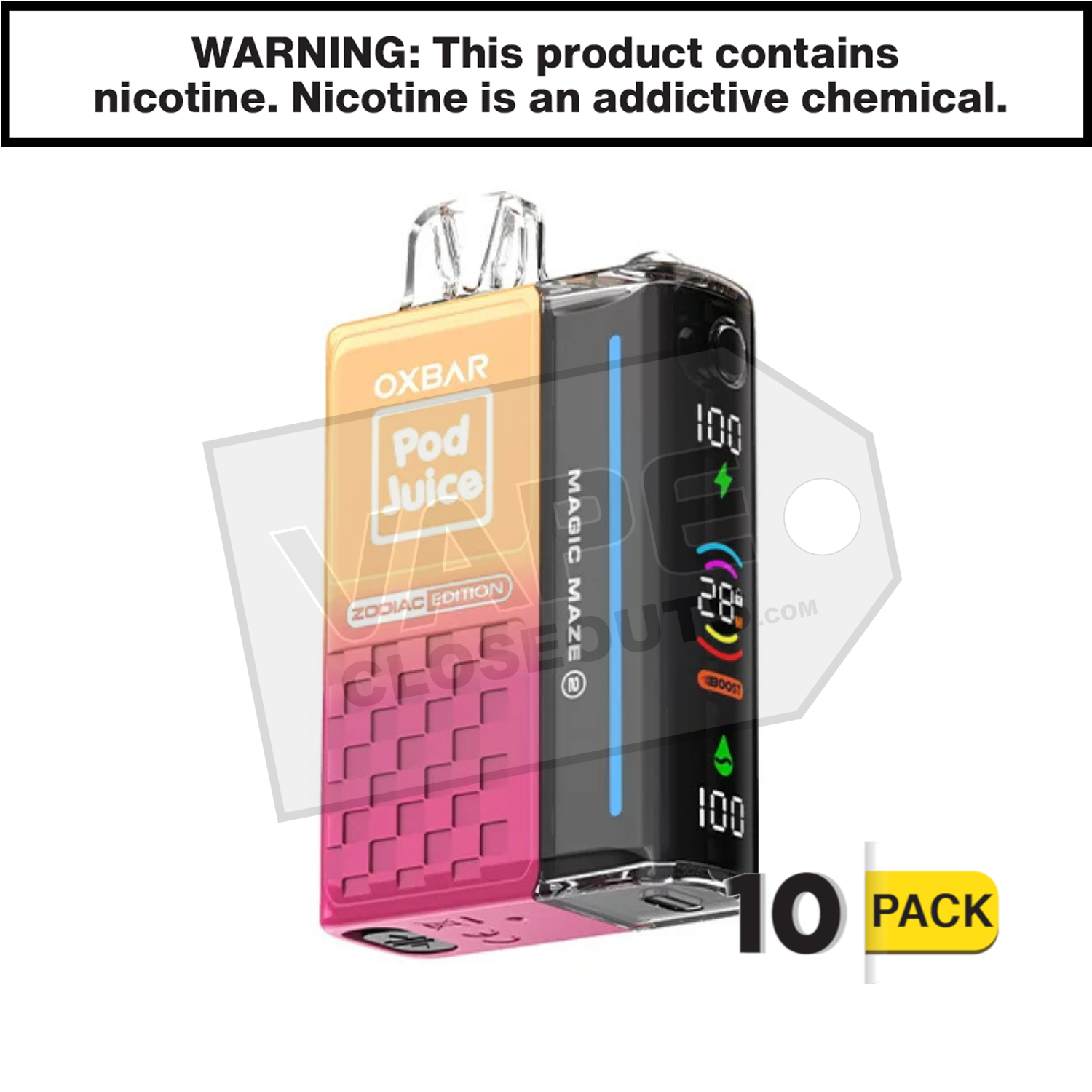 Pink Strawberry Shortcake Oxbar Magic Maze 2 30K Disposable Vape — image 2