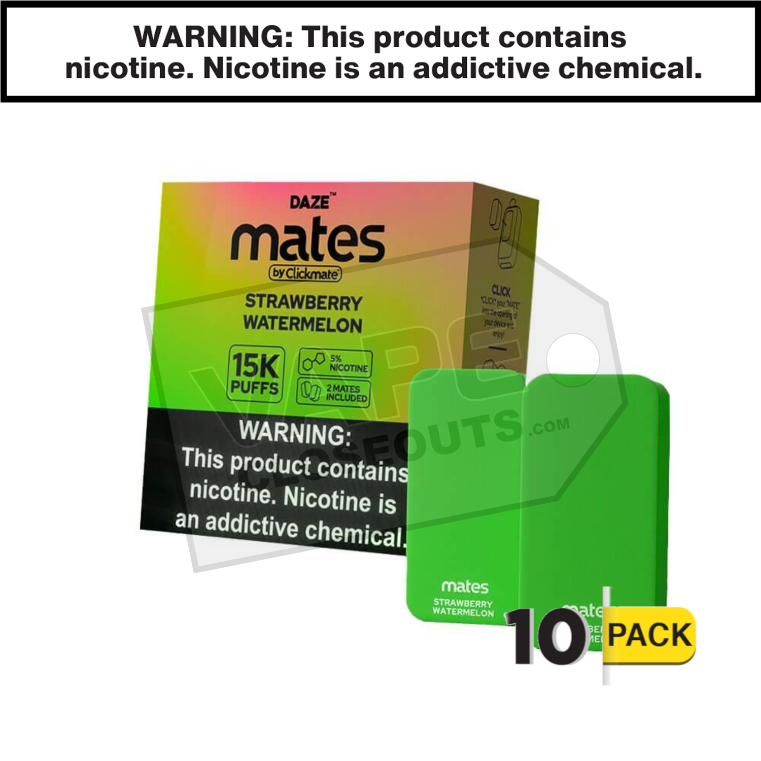Mates Strawberry Watermelon Clickmate Pods 15K (2pk) — image 2