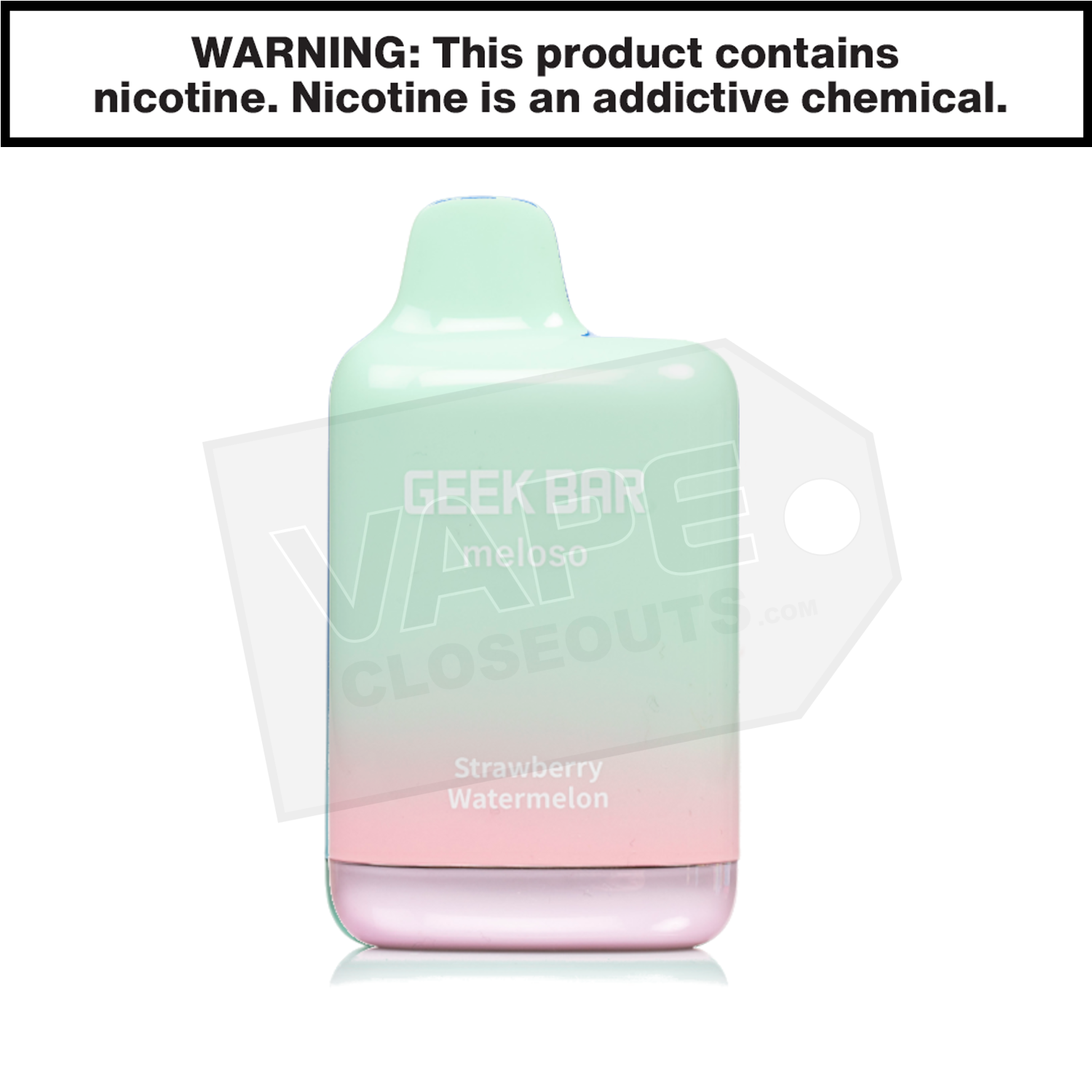Strawberry Watermelon Geek Bar Meloso Max Disposable Vape